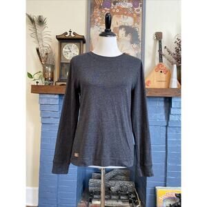 Ralph Lauren Shirt Womens L Elbow Patch Zip Shoulder Velvet Cotton T Long Sleeve